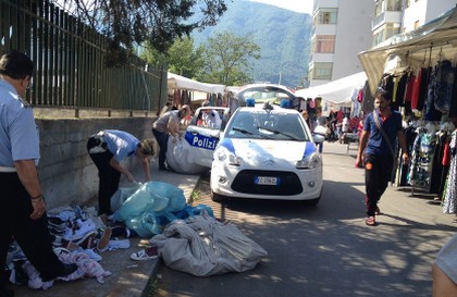 mercato Angri polizia locale